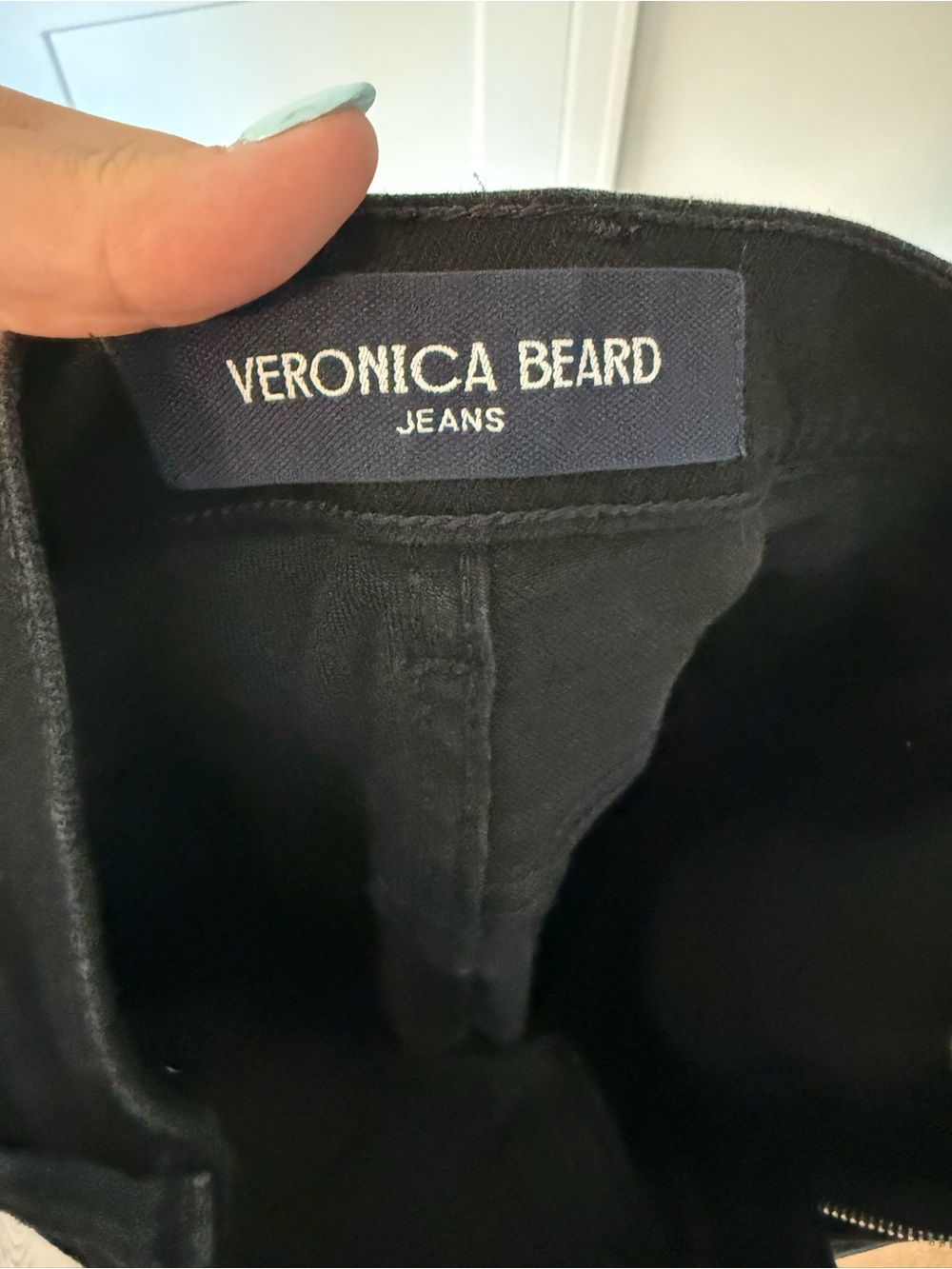 Veronica Beard Beverly Skinny Flare - Black High-Rise Jeans - Picture 10 of 10